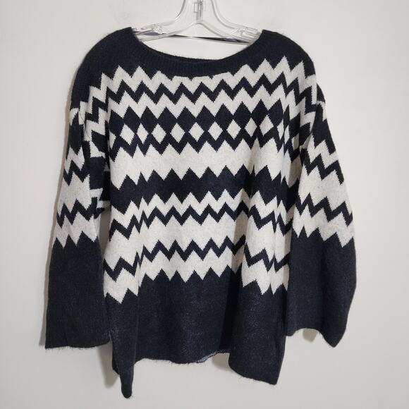 Lane Bryant NWT bracelet sleeve fair isle boatneck sweater woman's size 14/16 - Picture 2 of 15